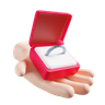 3d marriage proposal logo