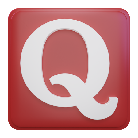 Quora 3D Icon