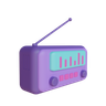 3d radio logo