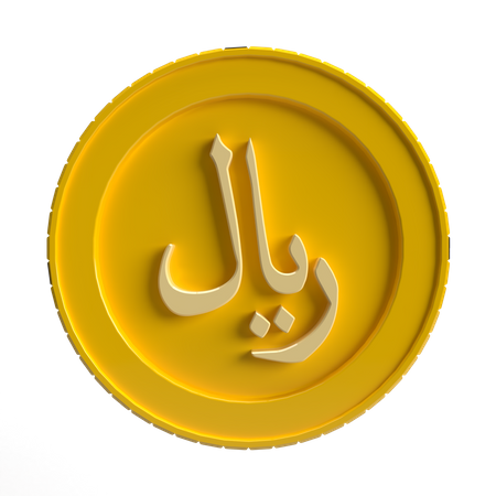 Riyal Coin 3D Icon