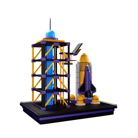 Rocket Launcher 3D Illustration