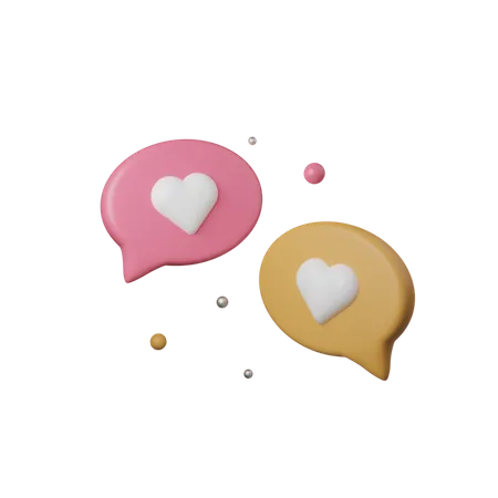 Romantic Messages 3D Icon