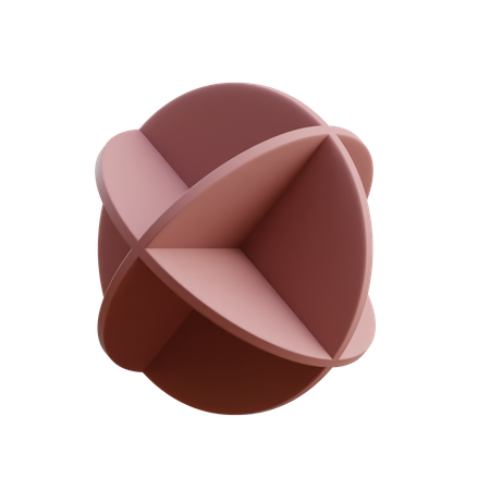 Rotated Discs 3D Illustration