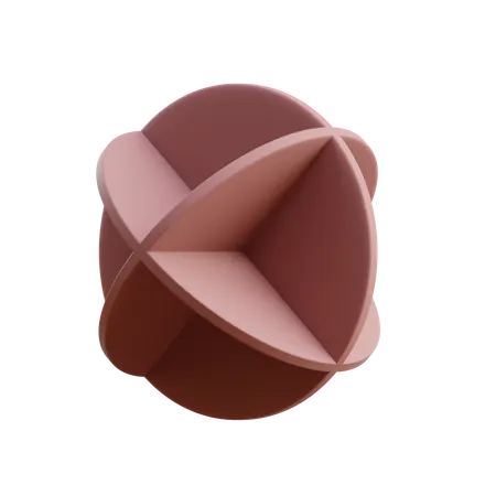 Rotated Discs 3D Icon