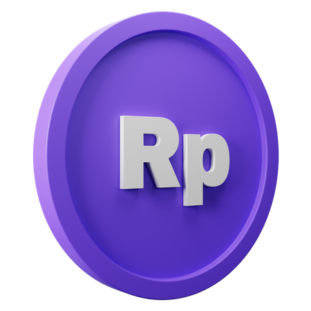 Rupiah Coin 3D Icon