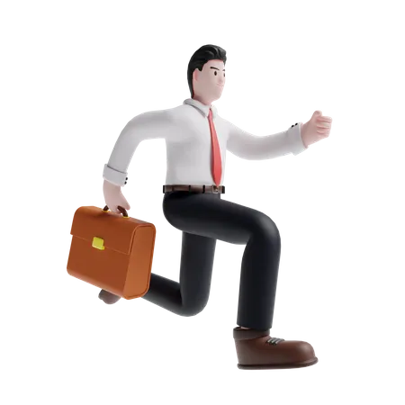 Salesman 3D Illustration