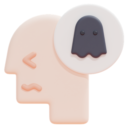 Scared Mind 3D Icon
