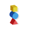 3d shape logo