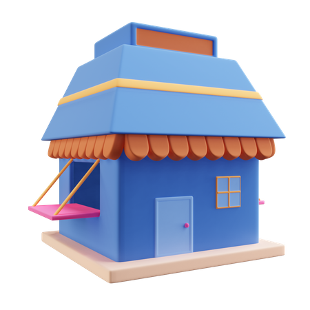 Shop 3D Illustration