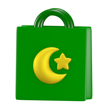 Shopping Bag Ramadan 3D Icon