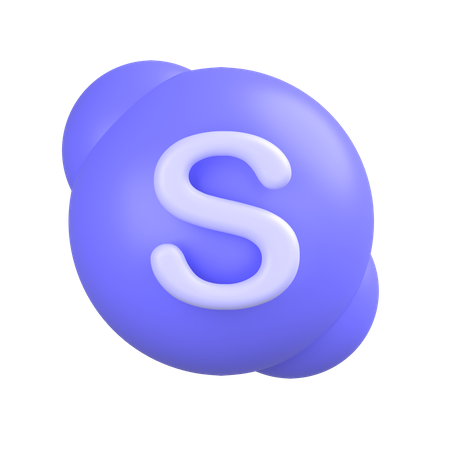 Skype-2 3D Illustration