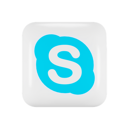 Skype 3D Illustration
