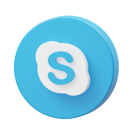 Skype 3D Illustration