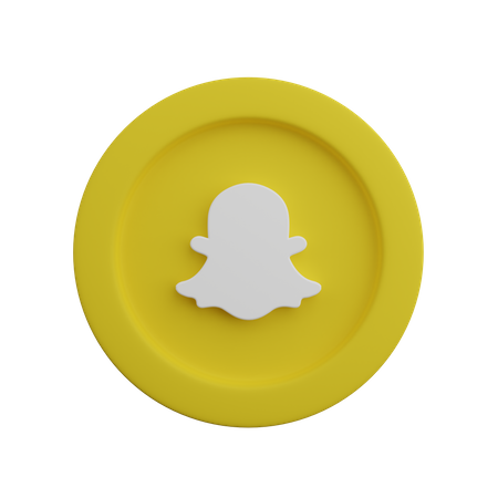 Snapchat Logo 3D Illustration
