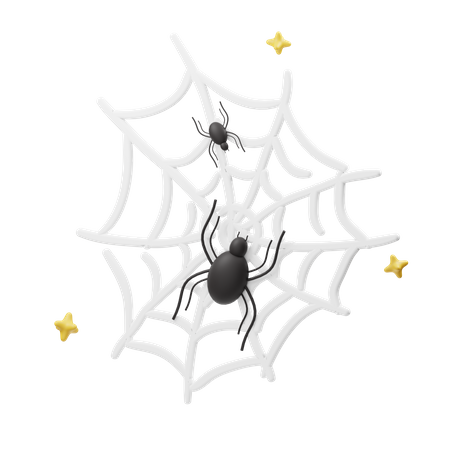 Spiderweb 3D Illustration