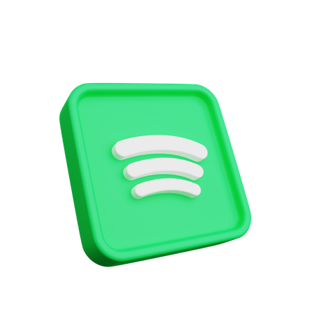 Spotify Logo 3D Illustration