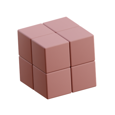 Stacked Cube 3D Icon