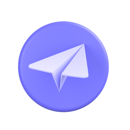 Telegram-2 3D Icon
