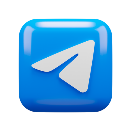 Telegram 3D Illustration