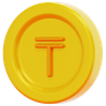3d tenge logo