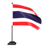 thailand flag 3d logo