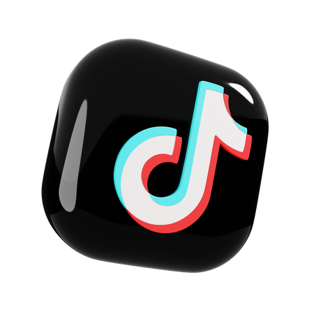TikTok Logo 3D Illustration