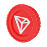 tron crypto 3d logo