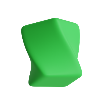 Twisted Cuboid 3D Illustration