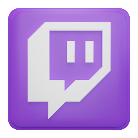 Twitch 3D Icon