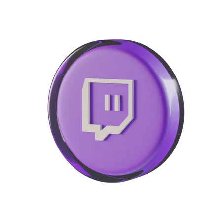 Twitch 3D Icon