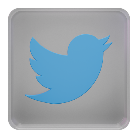 Twitter 3D Icon