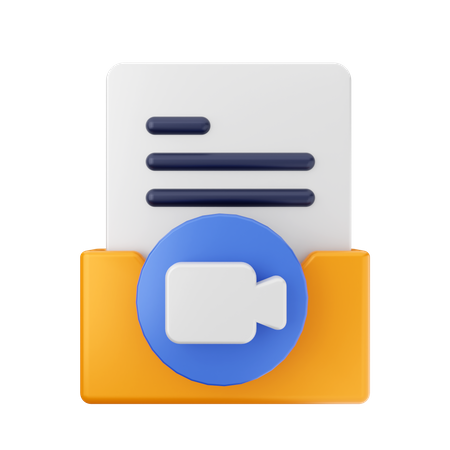 Video Folder 3D Icon