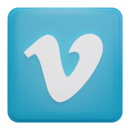 Vimeo 3D Icon