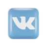 3d vk logo emoji 3d
