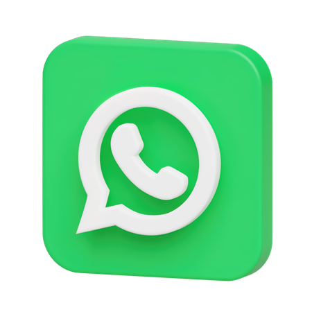 Whatsapp Logo 3D Illustration