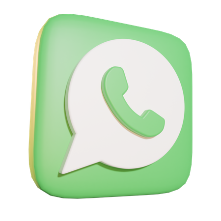 WhatsApp 3D Icon