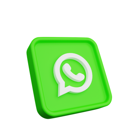 Whatsapp Logo 3D Illustration