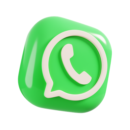 WhatsApp Logo 3D Illustration