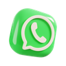 whatsapp logo 3d logos