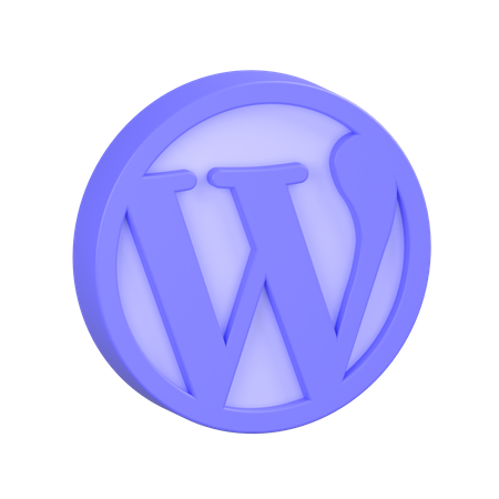 Wordpress-1 3D Illustration