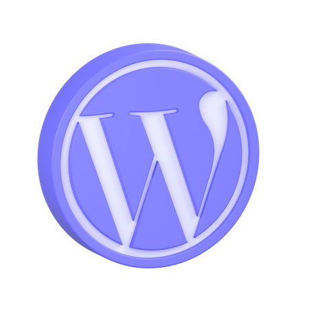 Wordpress-2 3D Illustration