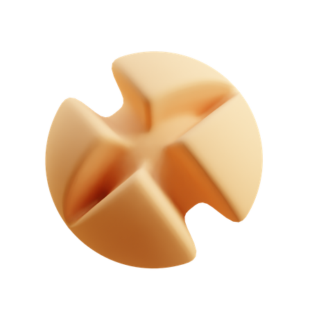 X boolean sphere 3D Illustration