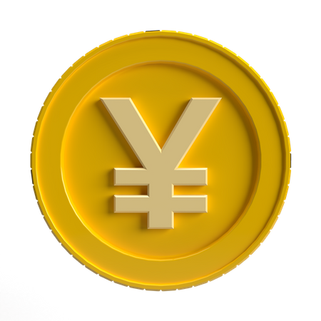 Yen Coin 3D Icon