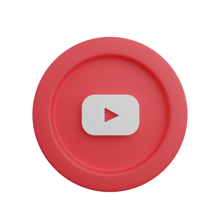 YouTube Logo 3D Illustration