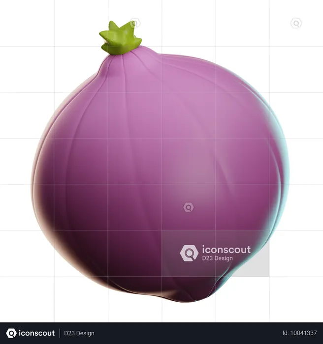 양파  3D Icon