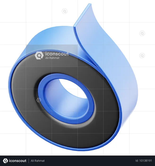 덕트 테이프  3D Icon