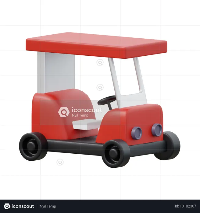 골프카  3D Icon