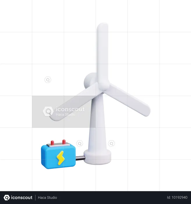 風力  3D Icon