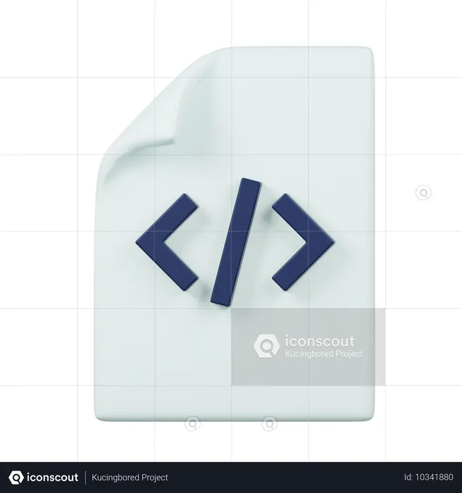 코딩 파일  3D Icon