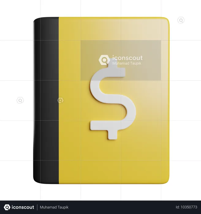簿記  3D Icon